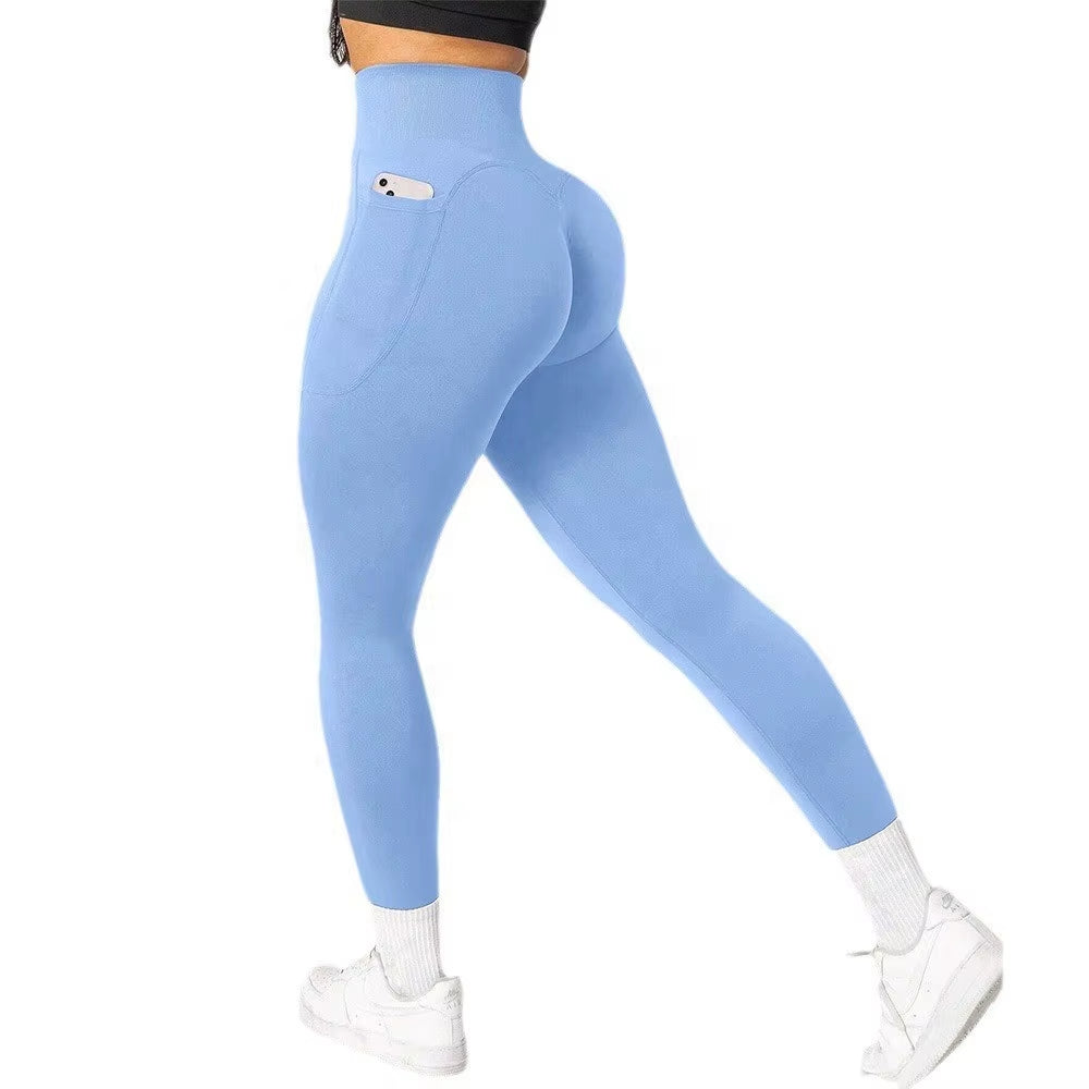Elevate Your Workout with VYNTRA Women’s High Waist Compression Butt Lift Leggings - Tummy Control Yoga Pants with Convenient Side Pockets